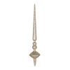 Photograph of 12" Champagne Glitter Cupola Finial 3/Ba
