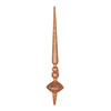 Photograph of 12" Rose Gold Glitter Cupola Finial 3/Ba