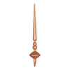 Photograph of 18" Rose Gold Glitter Cupola Finial 2/Ba