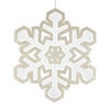 Photograph of 25" Champgne/Whte 3D Foam Glitt Snowflke