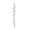 Photograph of 10" Clear Icicle w/ Silver Glitter 6/Bag