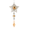 Photograph of 6.5" Rose Gold Metal Star Dangle Orn 2Bg