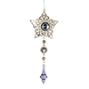 Photograph of 6.5" Pewter Metal Star w/Dangle Orn 2/Bg