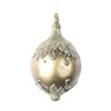 Photograph of 10" Champagne Antique Leaf Drop Ornament