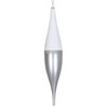 Photograph of 13" Silver Candy/White Glitt Finial 3/Bg