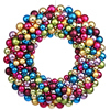 Photograph of 22" Multi Colored Ball Wreath