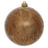 Photograph of 6" Mocha Crackle Ball Drilled 4/Bag