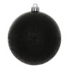 Photograph of 4" Black Crackle Ball Drilled 6/Bag