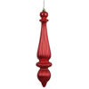 Photograph of 14" Burgundy Matte Finial Drop UV Dril 2