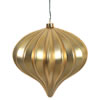 Photograph of 5.7" Gold Matte Onion UV Drilled 3/Bag