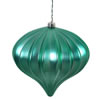 Photograph of 5.7" Seafoam Matte Onion UV Drilled 3/Bg