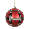 Photograph of 3" Red-White-Black Asst Plaid Ball 6/Bx