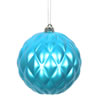 Photograph of 6" Turquoise Matte Round Pine Cone 4/Bg