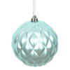 Photograph of 6" Baby Blue Matte Round Pine Cone 4/Bg
