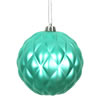 Photograph of 4" Teal Matte Round Pine Cone 6/Bg