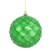 Photograph of 4" Emerald Shiny Diamond Bauble 6/Bg