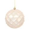 Photograph of 4.75" Rose Gold Shiny Diam Bauble 4/Bg