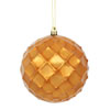 Photograph of 4" Copper Shiny Diamond Bauble 6/Bg