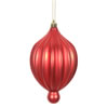 Photograph of 6.3" x 3.5" Red Matte Lantern 4/Bg