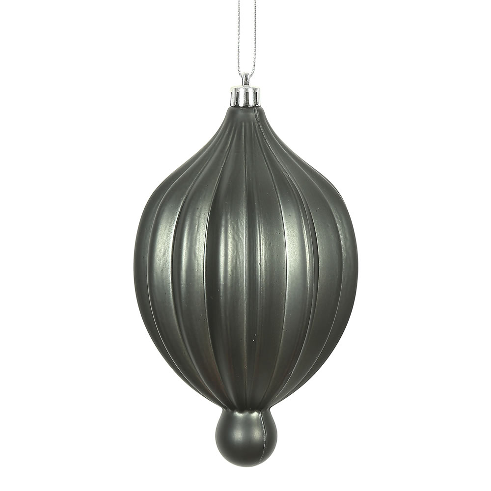 6.3" x 3.5" Pewter Matte Lantern 4/Bg