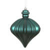Photograph of 6" Sea Blue Matte Onion Drop 4/Bg