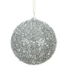 Photograph of 4" Silver Tinsel Ball 4/Bag