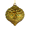 Photograph of 6" Olive Glitter Pine Cone 6/Bag