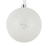 Photograph of 3" White Glitter Clear Ball 12/Bag