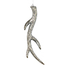 Photograph of 12" Wrought Iron Brushed Antler 6/Bag