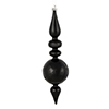 Photograph of 10" Black Candy Snowflake Finial 4/Bag