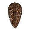 Photograph of 10" Chocolate Matte Glitter Pinecone 2/B