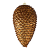 Photograph of 7" Mocha Matte Glitter Pinecone 4/Bag
