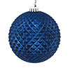 Photograph of 4" Midnight Blue Durian Glitt Ball 6/Bag