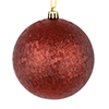 Photograph of 4" Burgundy Brushed Ball 6/Bag