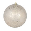 Photograph of 6" Champagne Crackle Ball Ornament 4/Bag