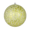 Photograph of 4" Lime Crackle Ball Ornament 6/Bag