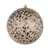 Photograph of 6" Mocha Crackle Ball Ornament 4/Bag