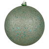 Photograph of 4" Gray Mint Sequin Ball Drilled 6/Bag