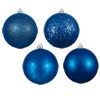 Photograph of 6" Blue 4 Finish Ball Asst Drilled 4/Bag