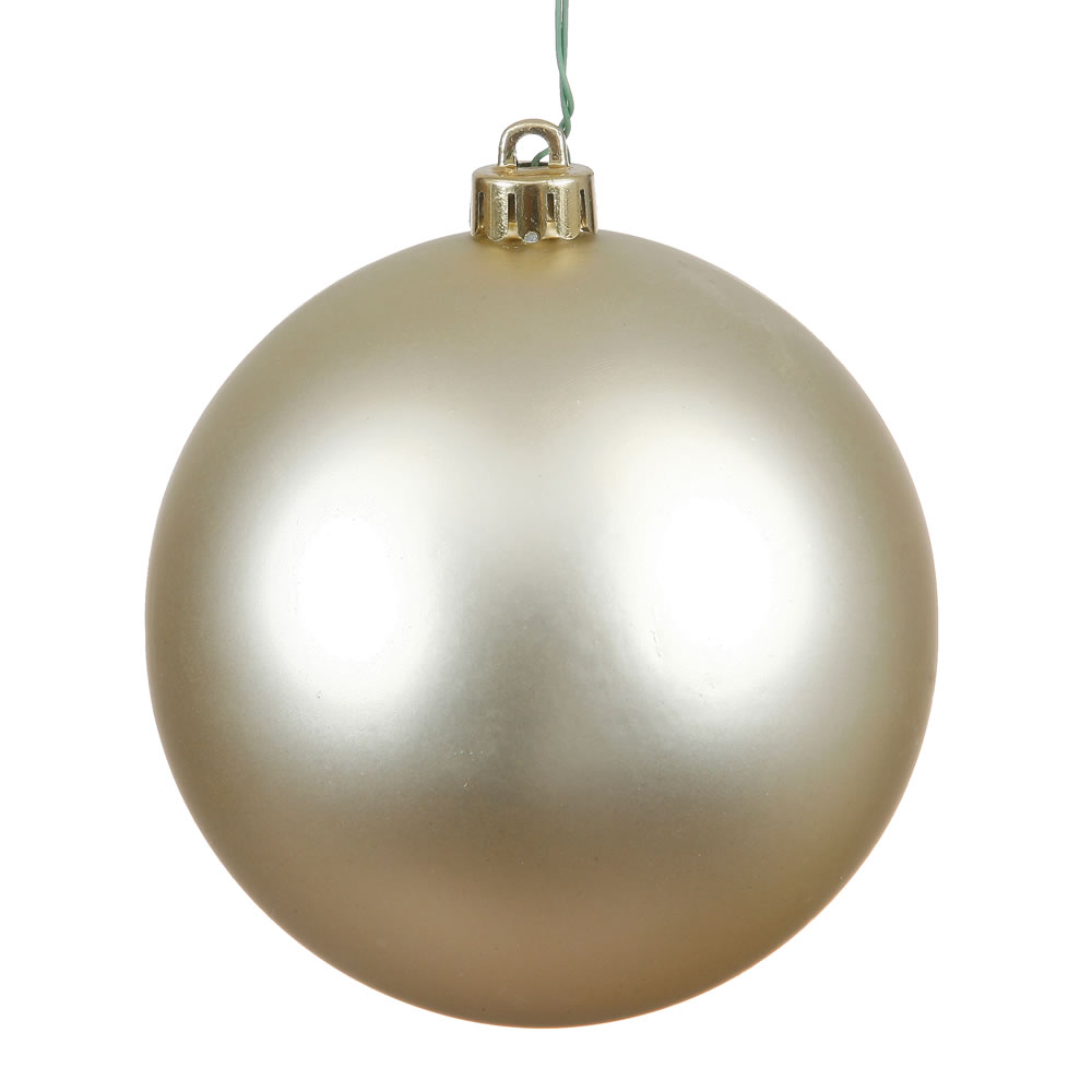 3" Champagne Matte Ball UV Drilled 12/Bg