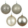 Photograph of 2.4" Champagne 4 Finish Orn Asst 24/Box