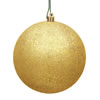 Photograph of 4" Honey Gold Sequin Ball Drilled 6/Bag