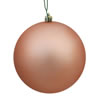 Photograph of 10" Rose Gold Matte Ball UV Drilled Cap