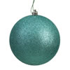 Photograph of 3" Seafoam Glitter Ball Drilled 12/Bag