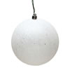 Photograph of 6" White Sequin Ball Drilled 4/Bag