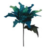 Photograph of 31" Peacock Velvet Poinsettia 14" Flowr