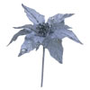 Photograph of 32" White Glitter Poinsettia 11" Flowr