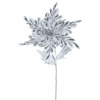Photograph of 31" White Poinsettia, 15" Flower 3/Bag