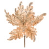 Photograph of 17" Gold Poinsettia 14" Flower 3/Bg