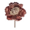Photograph of 14" Rose Gold Pearl Poppy 8" Flr 3/Bg